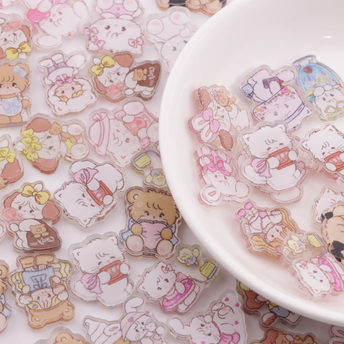 FS4128- 2cm Mikko Charms Non - Holed Acrylic Sheets