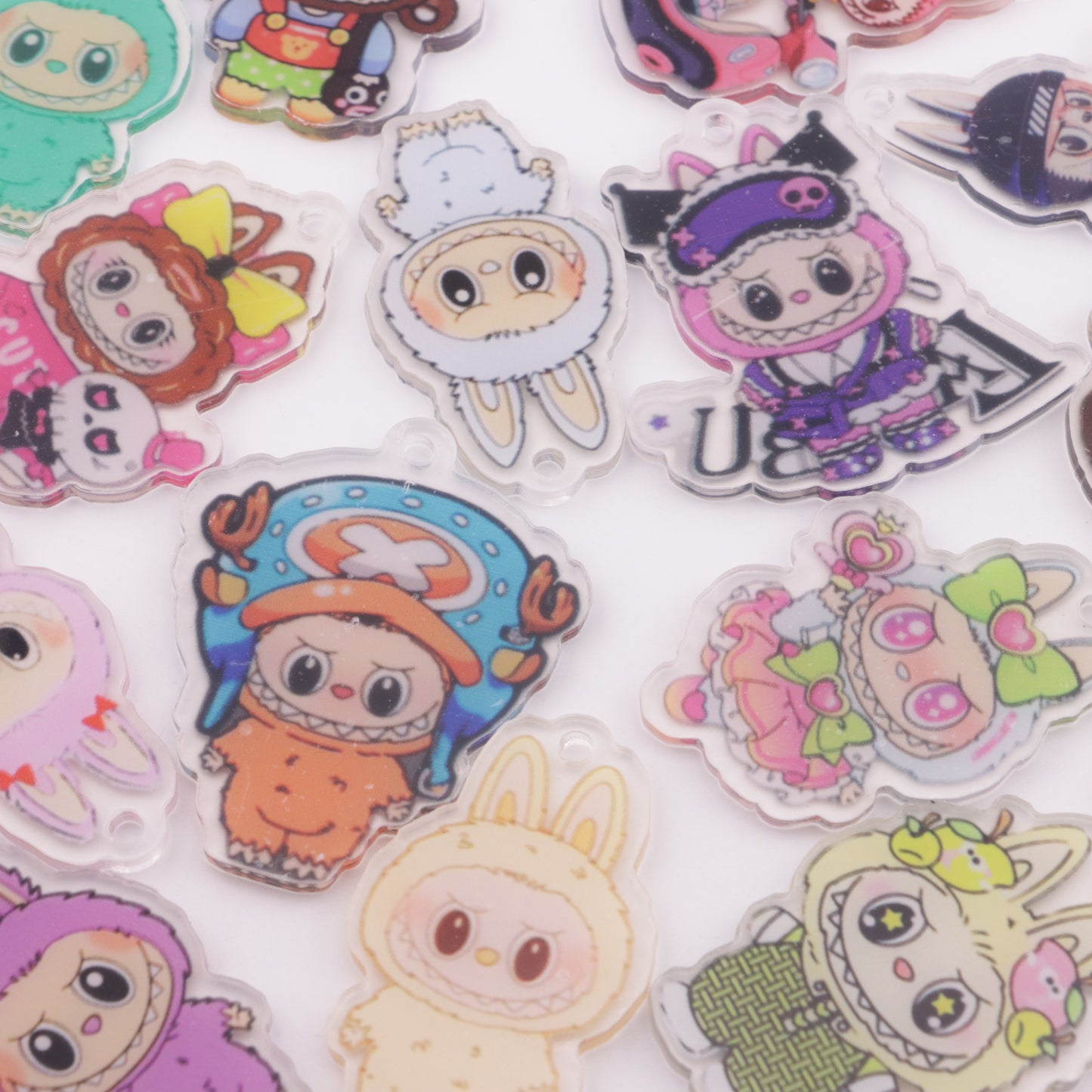 FS5823- Approximately 4 - 5 Cm Labubu Acrylic Patch (With Holes)