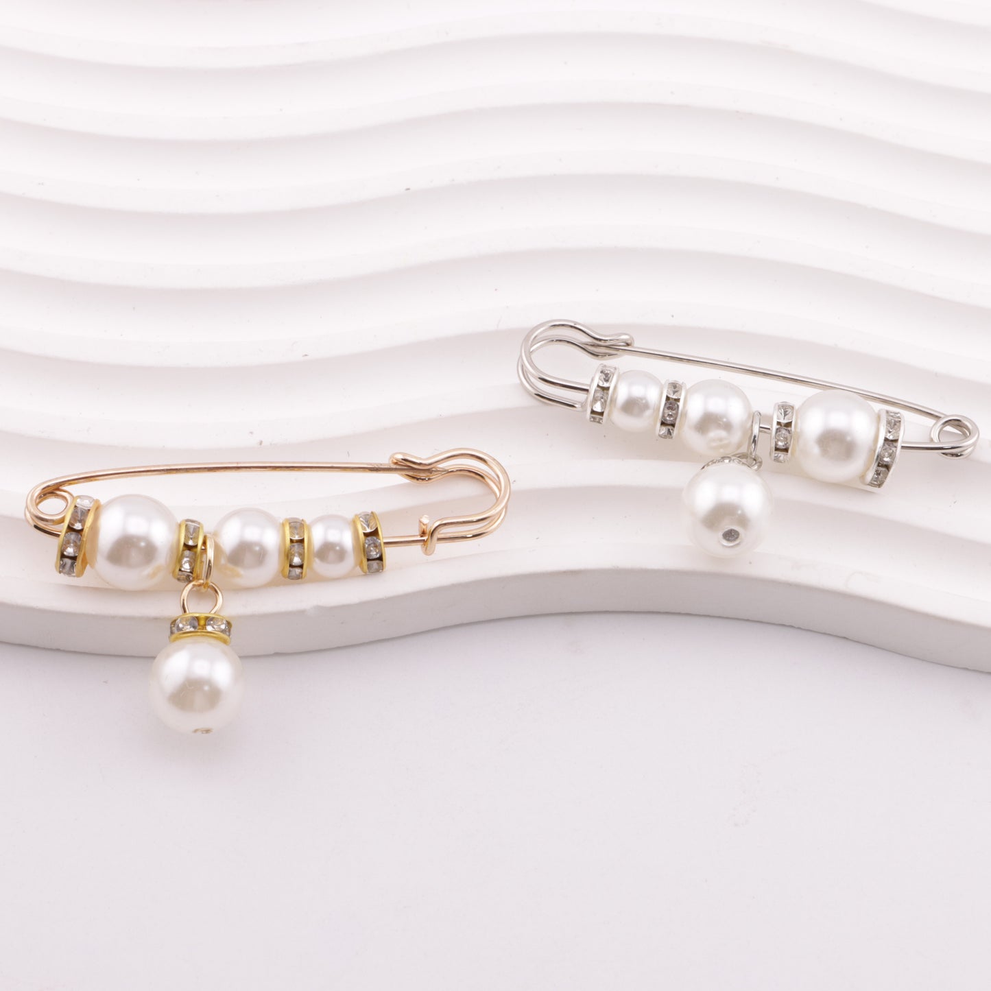 FS5999- 5.8cm Pearl + Spacer Pin With Pearl Pendant Pearl + Spacer Pin With Pearl Pendant