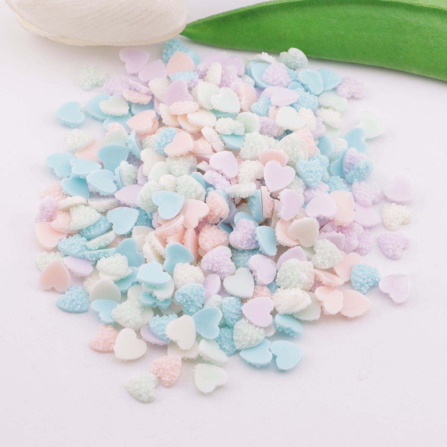 FS5995- 7.5mm Sugar Heart Charms