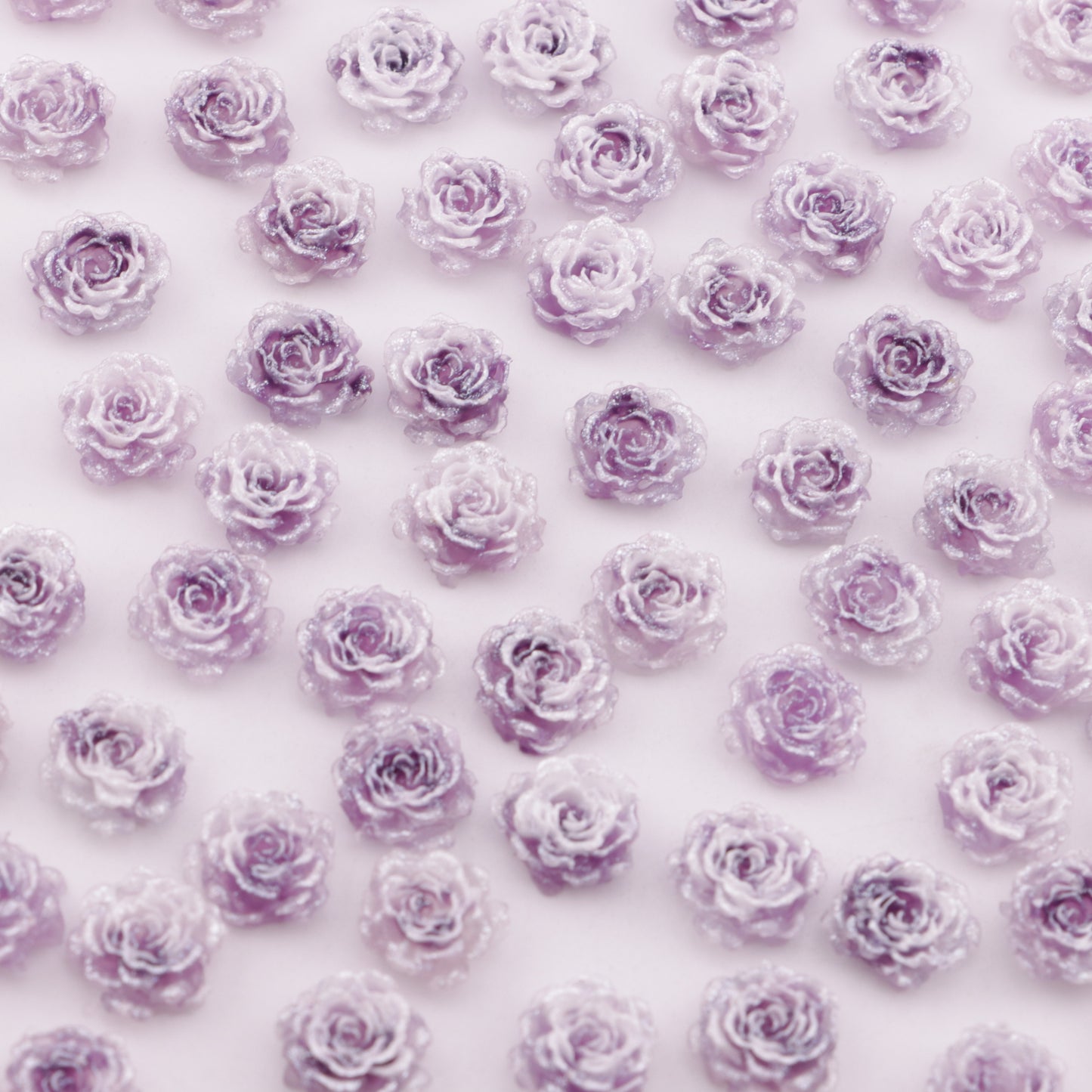 FS5997- 10mm Luminous Soft Flower Charms Night - Glow Soft Flower Stickers