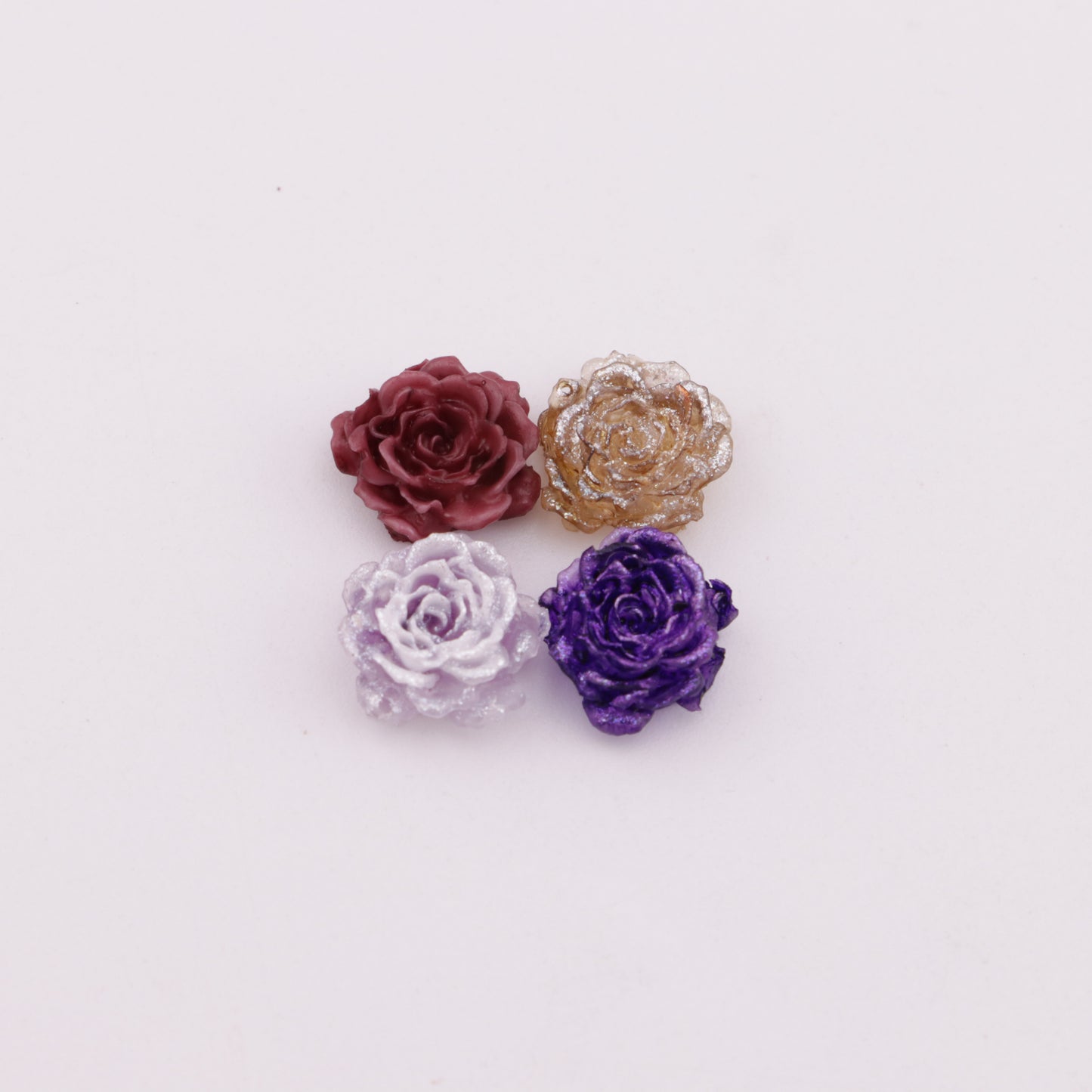 FS5997- 10mm Luminous Soft Flower Charms Night - Glow Soft Flower Stickers