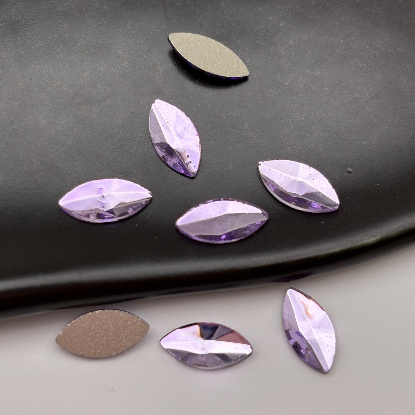 FS4576- 5*10mm Horse Eyes Flat Bottom Crystal Diamonds Colored Horse - Eye Flat - Bottom Crystal Diamonds