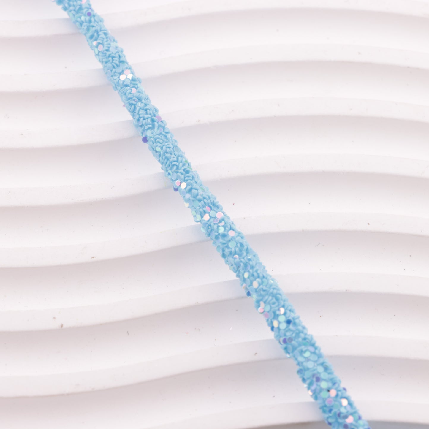 FS6014- About 5mm Round Glitter Flake Rope Round Glitter Flake Rope