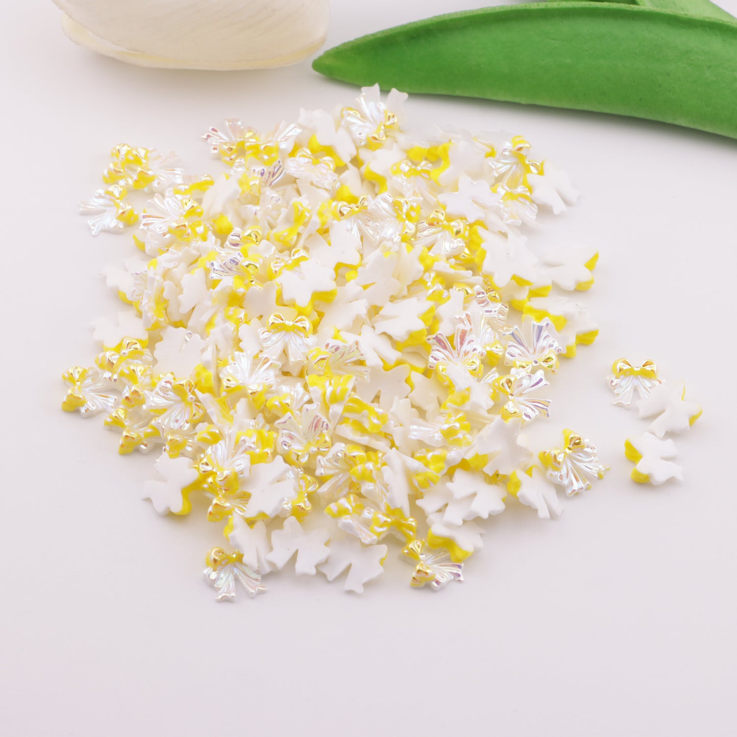 FS6005- 9mm Uv Bows Charms Small Bow Patches
