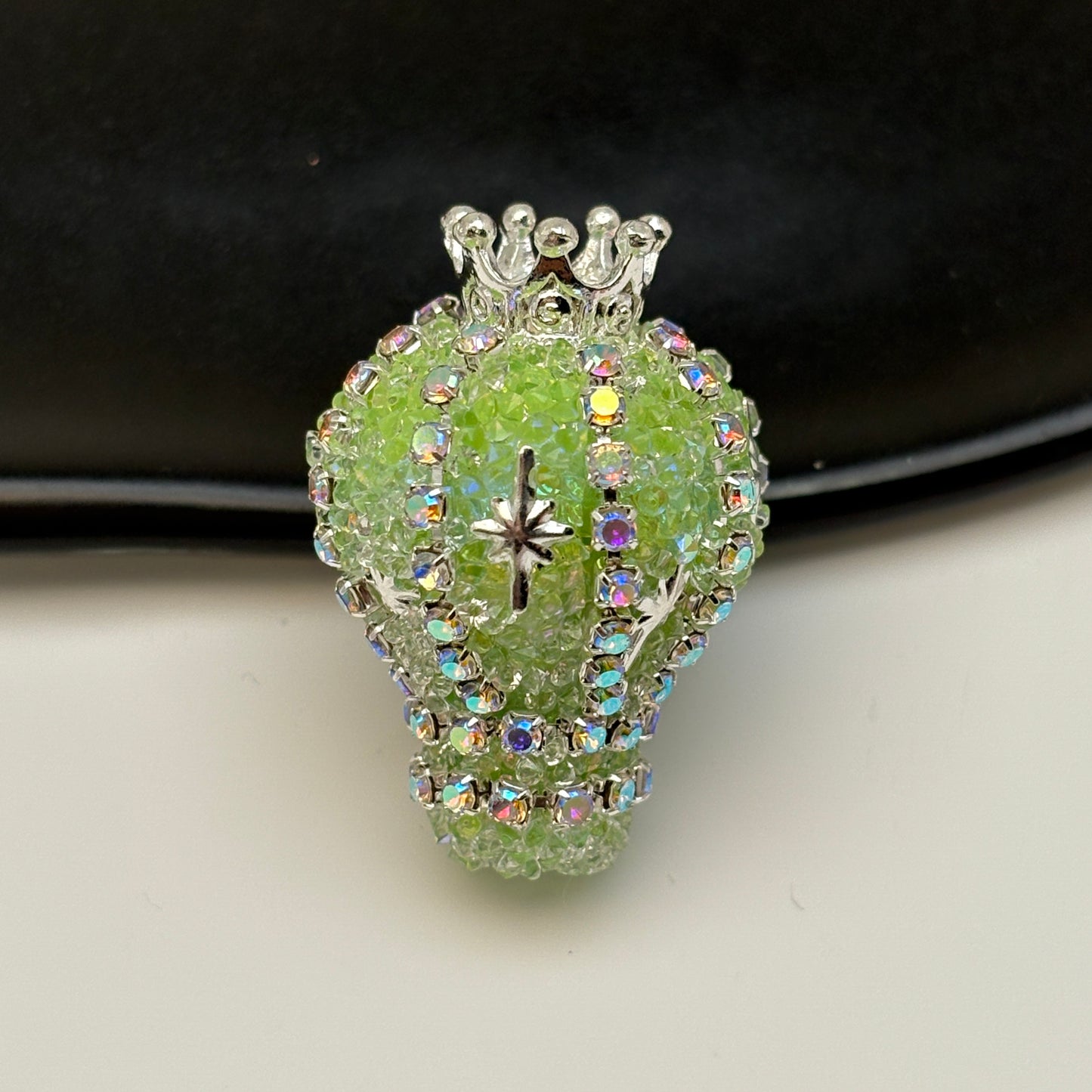 FS5434- 31mm Diamond-encrusted And Chain Crown Small Hot Air Balloon Beads