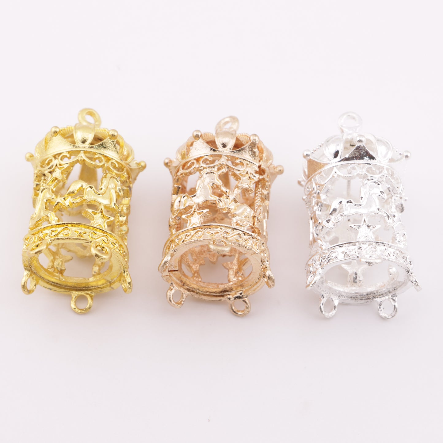 FS6010- Rotating Carousel Metal Lanterns, Five Hanging Sets
