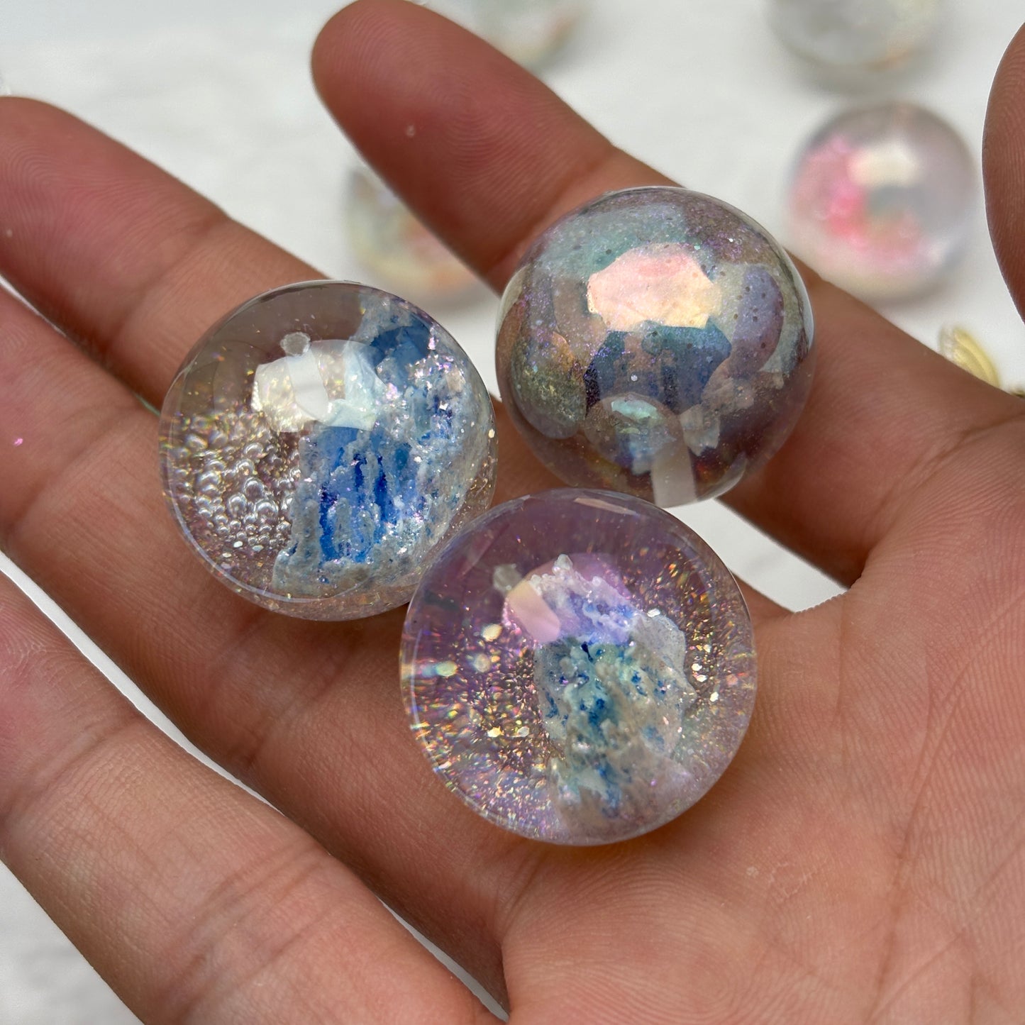 FS5453- 25mm New UV Half Hole Castle Beads For Pendent