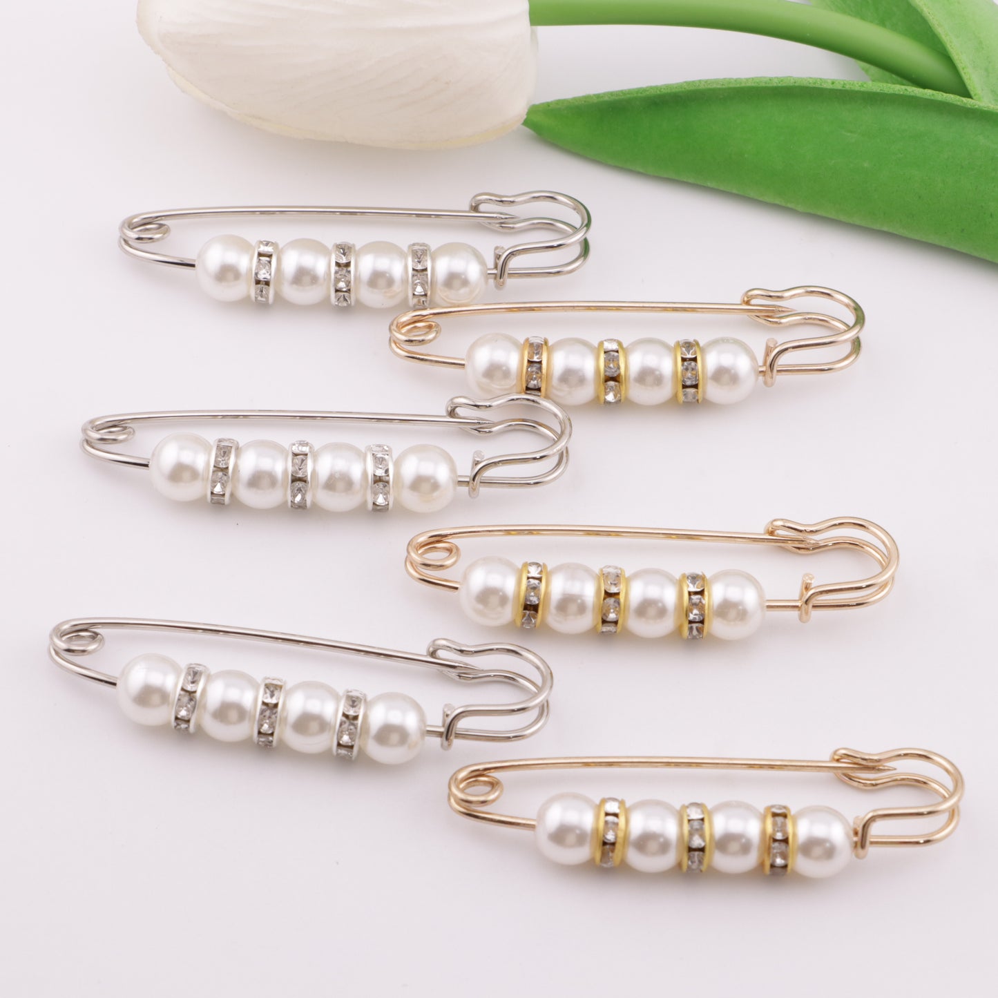 FS6000- 5.5cm Pearl + Spacer Pin Pearl + Spacer Pin