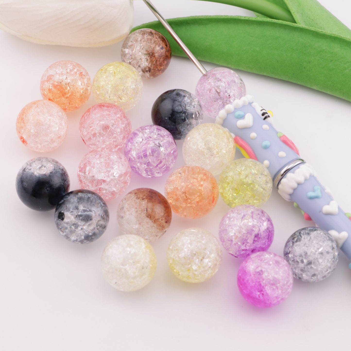 FS5792- 16mm Ice-Cracked Beads Fit For Pen