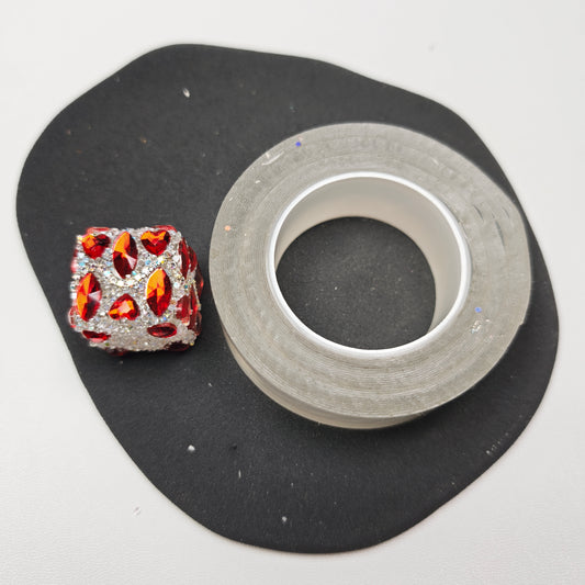 FS1469- 5メートル/ロール 2cm幅ビーズテープ