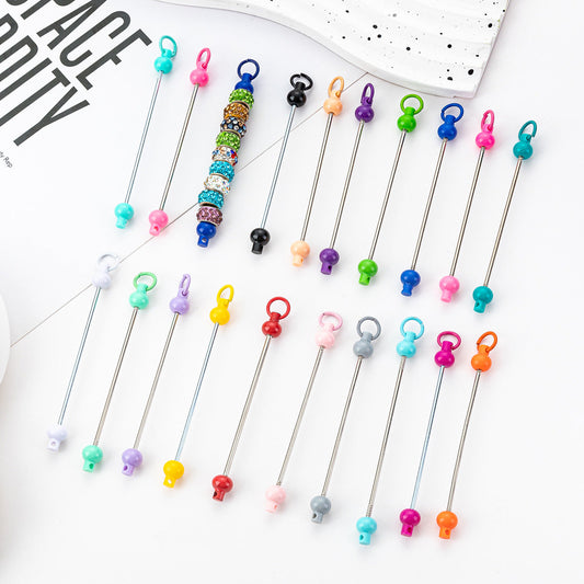 FS0155- DIY Beadable Bar for Keychains in Solid Colors