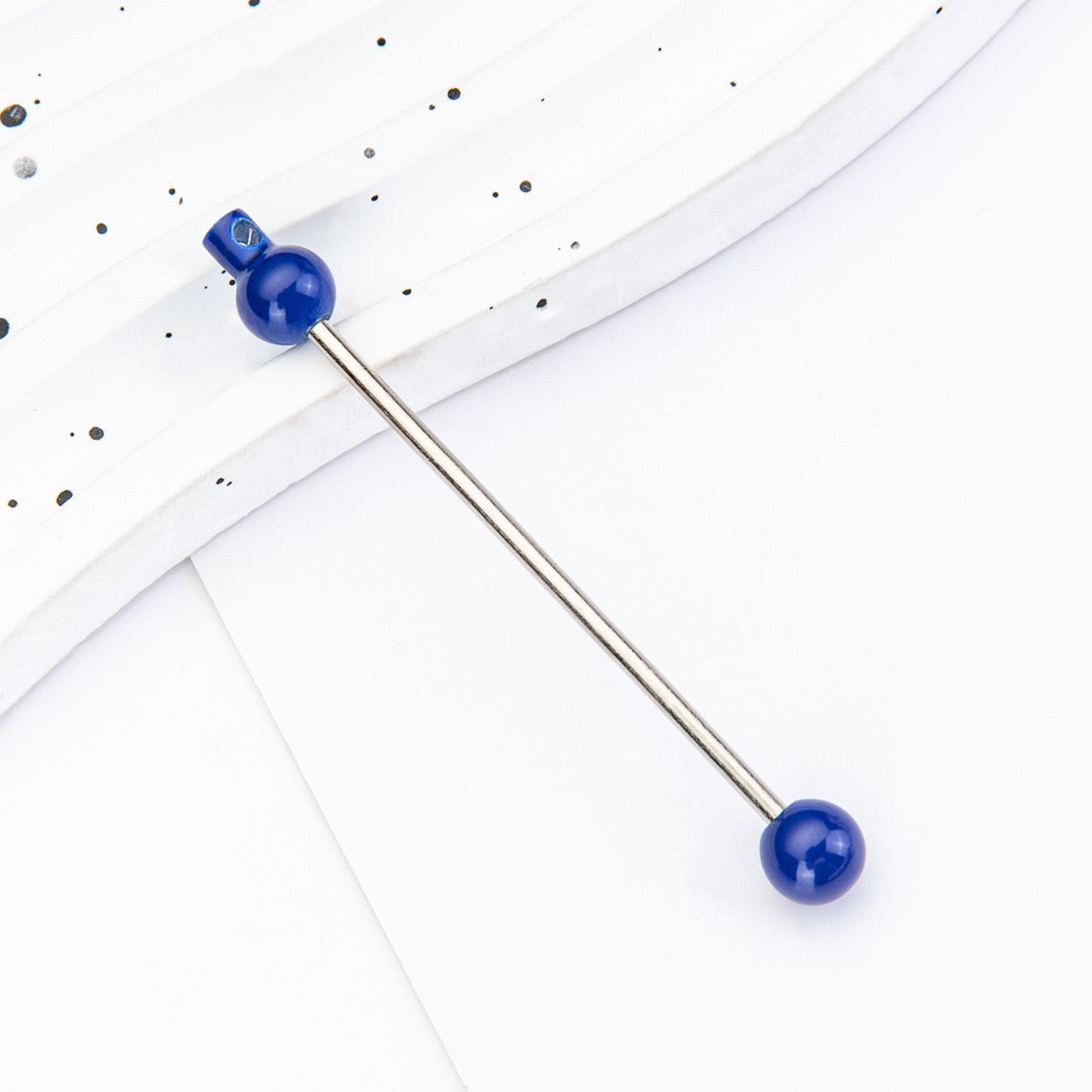 FS0268- 5.8cm*0.2cm DIY Beadable Bar for Keychains in Solid Colors