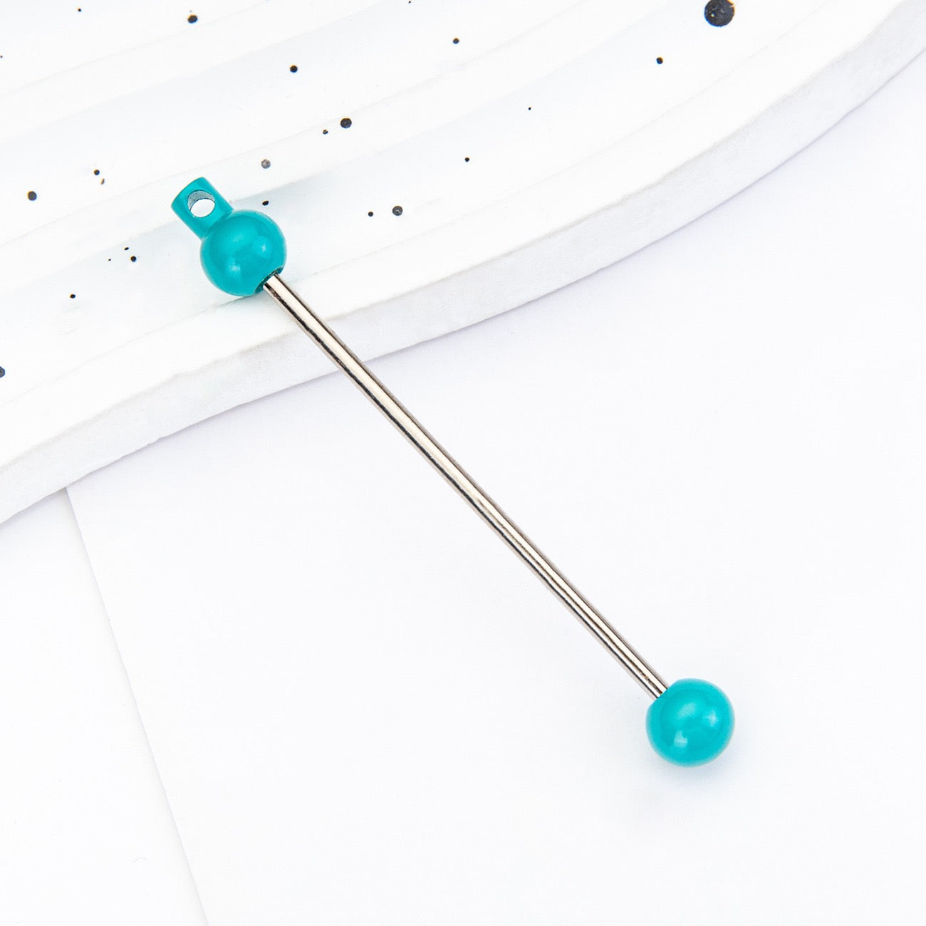 FS0268- 5.8cm*0.2cm DIY Beadable Bar for Keychains in Solid Colors
