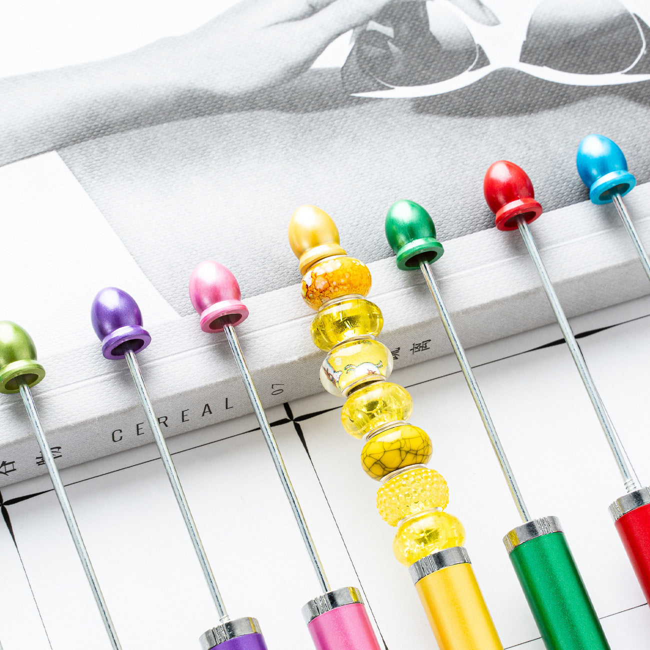 FS2413- New Style Plastic Beadable DIY Stylus Pen for iPhone, iPad, Tablets and All Touch Screen Devices