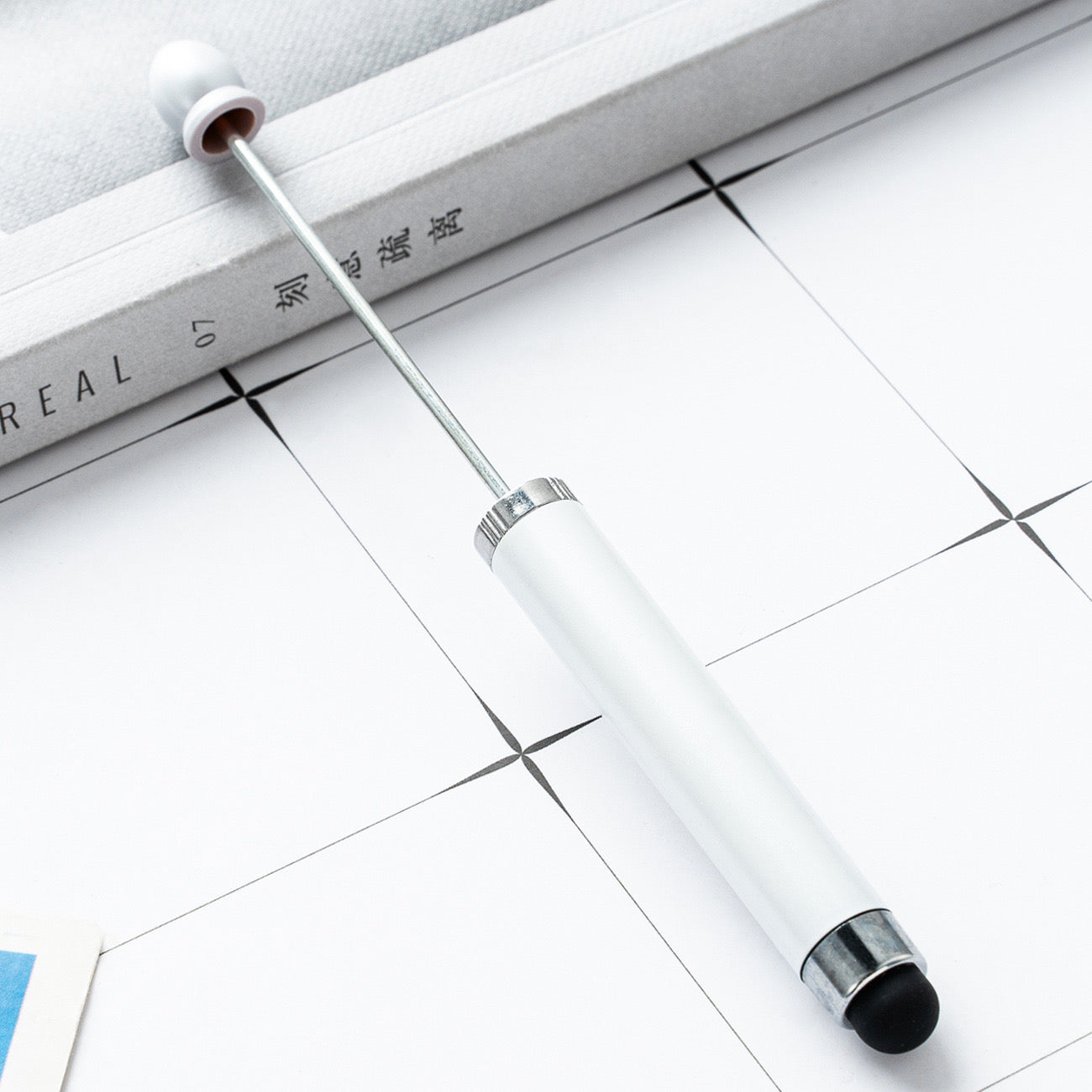 FS2413- New Style Plastic Beadable DIY Stylus Pen for iPhone, iPad, Tablets and All Touch Screen Devices