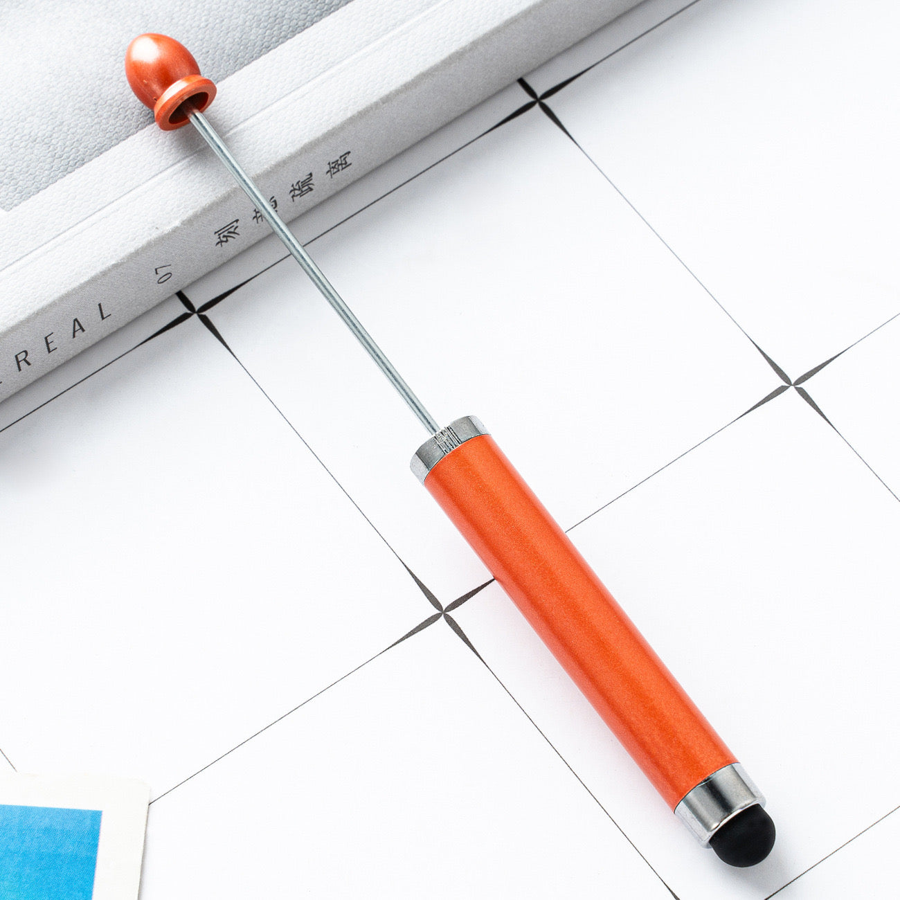 FS2413- New Style Plastic Beadable DIY Stylus Pen for iPhone, iPad, Tablets and All Touch Screen Devices