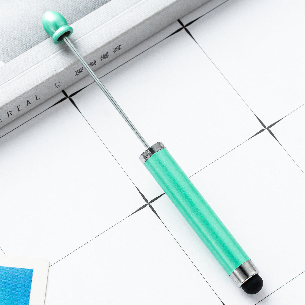 FS2413- New Style Plastic Beadable DIY Stylus Pen for iPhone, iPad, Tablets and All Touch Screen Devices