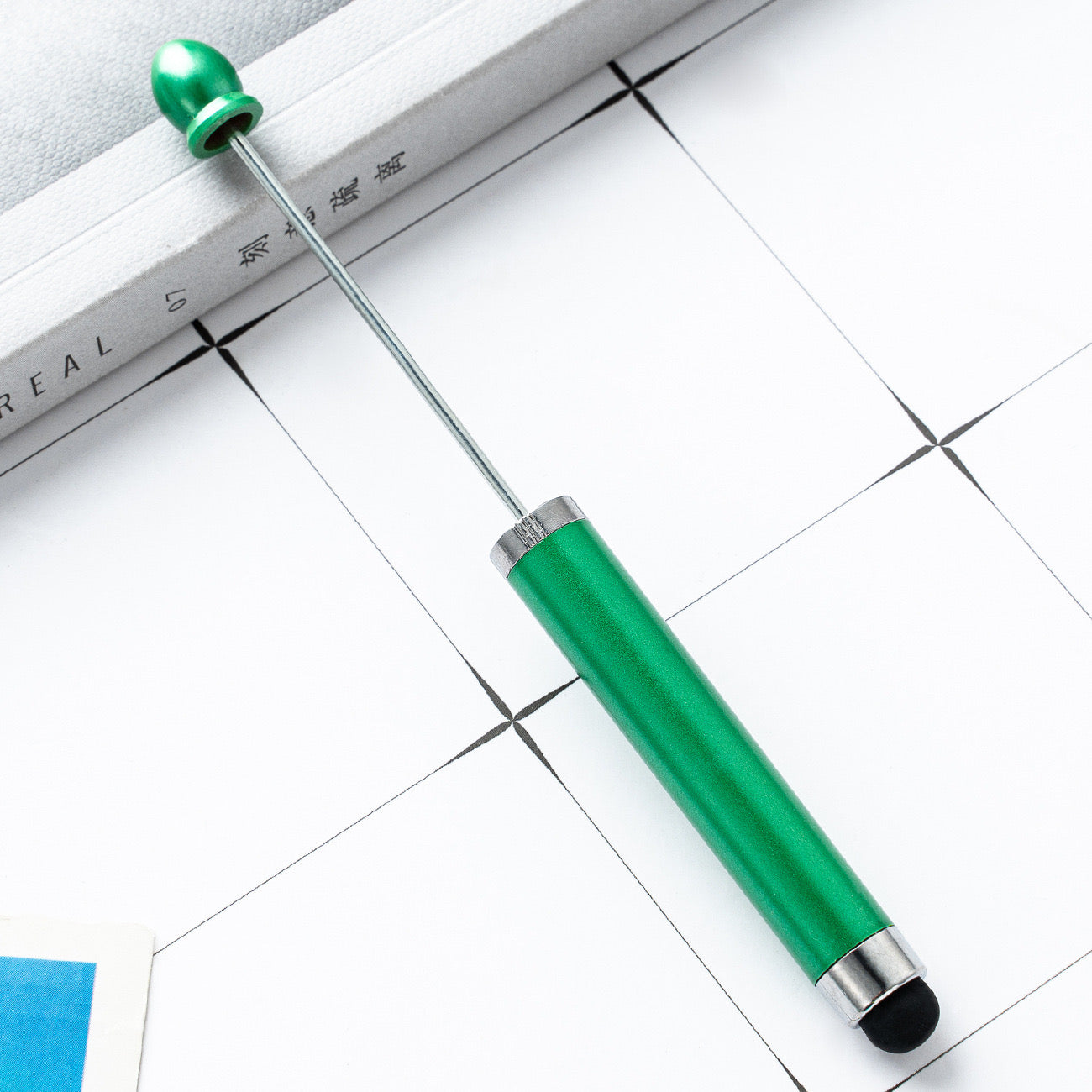 FS2413- New Style Plastic Beadable DIY Stylus Pen for iPhone, iPad, Tablets and All Touch Screen Devices