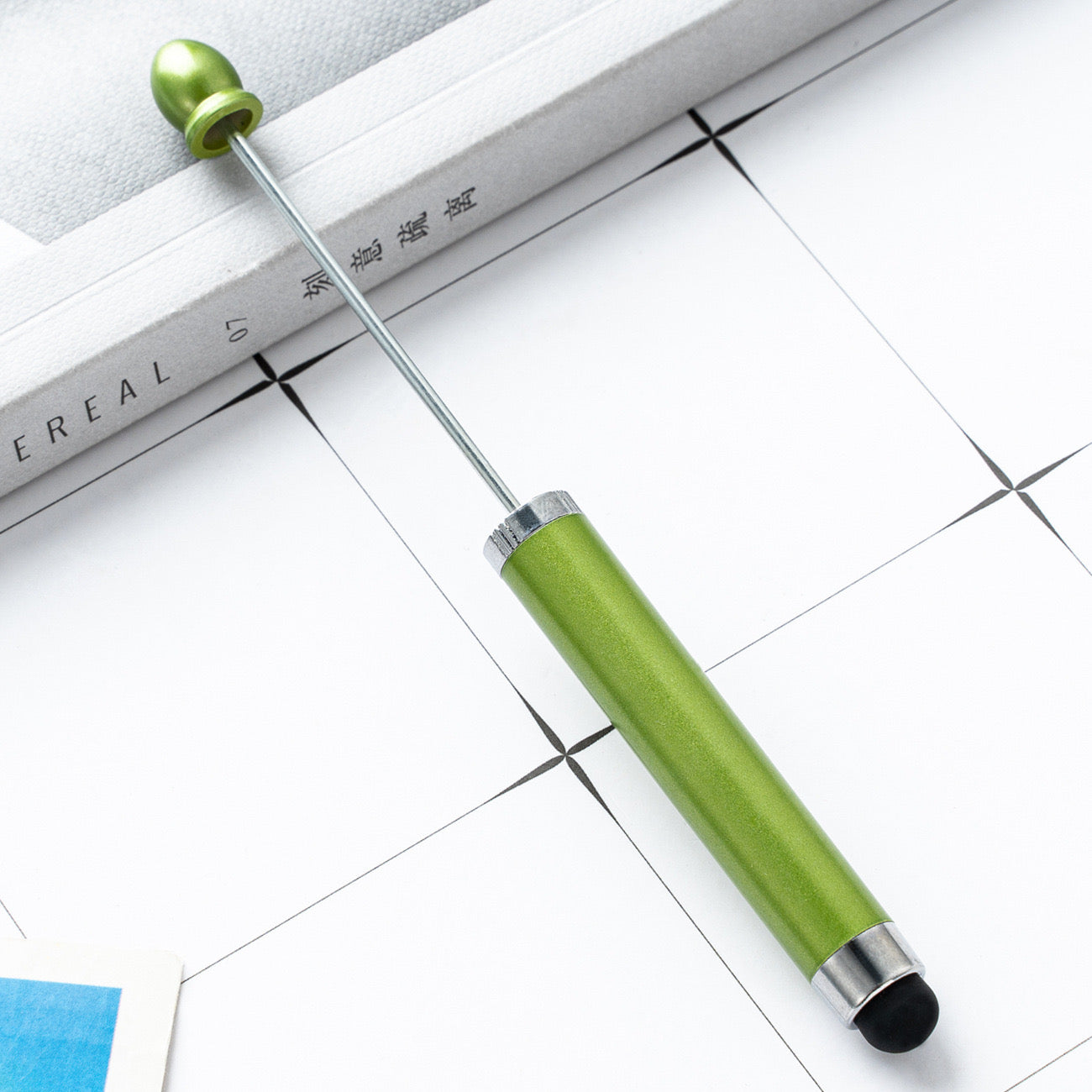 FS2413- New Style Plastic Beadable DIY Stylus Pen for iPhone, iPad, Tablets and All Touch Screen Devices