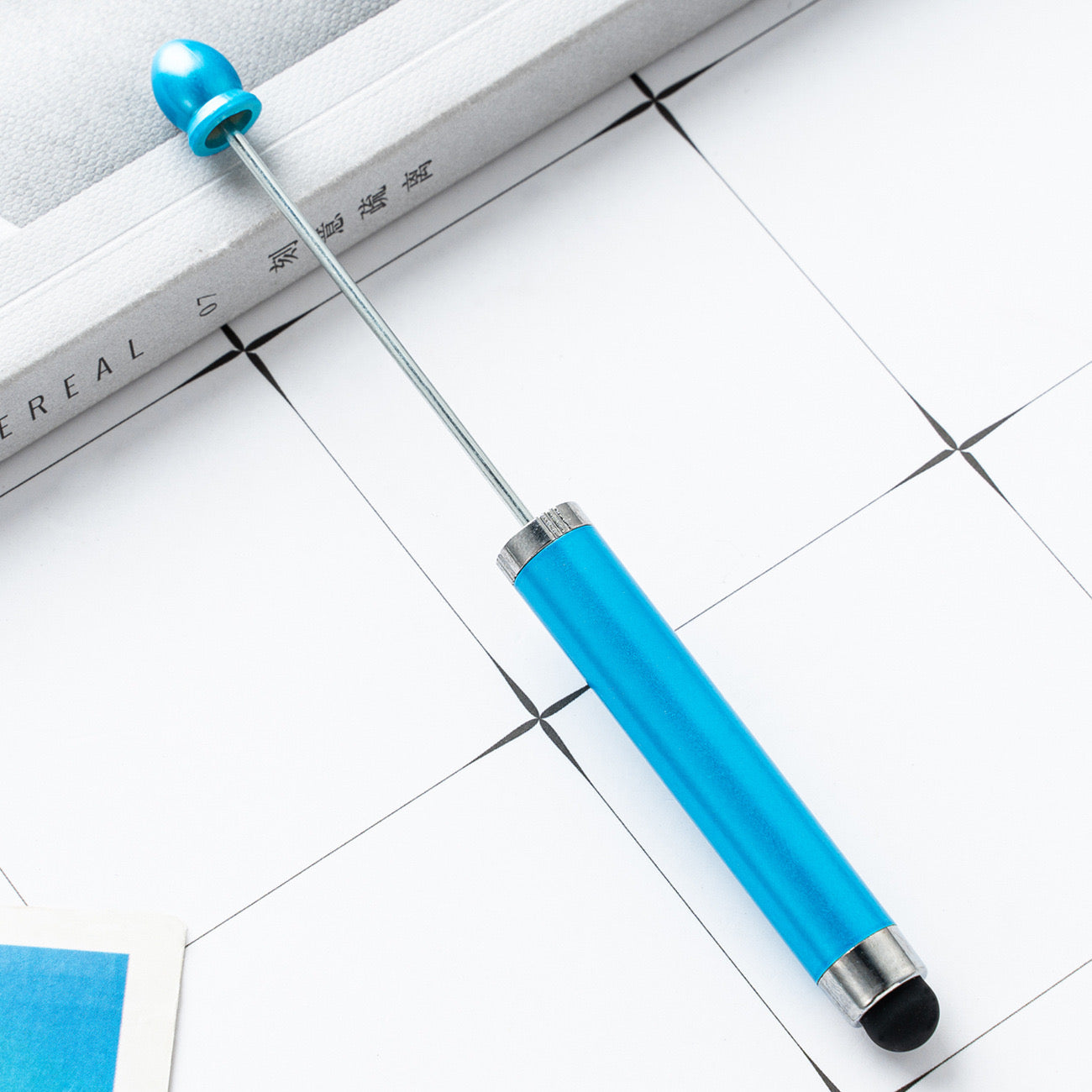 FS2413- New Style Plastic Beadable DIY Stylus Pen for iPhone, iPad, Tablets and All Touch Screen Devices