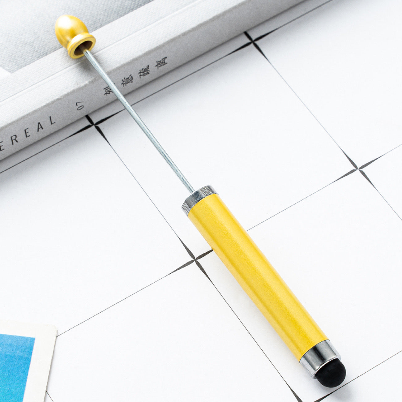 FS2413- New Style Plastic Beadable DIY Stylus Pen for iPhone, iPad, Tablets and All Touch Screen Devices