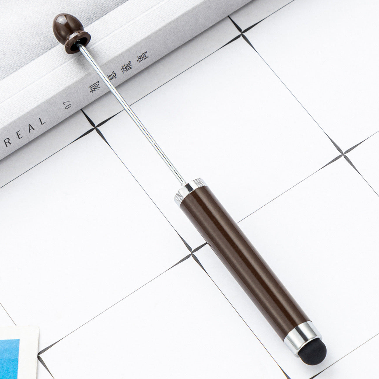 FS2413- New Style Plastic Beadable DIY Stylus Pen for iPhone, iPad, Tablets and All Touch Screen Devices