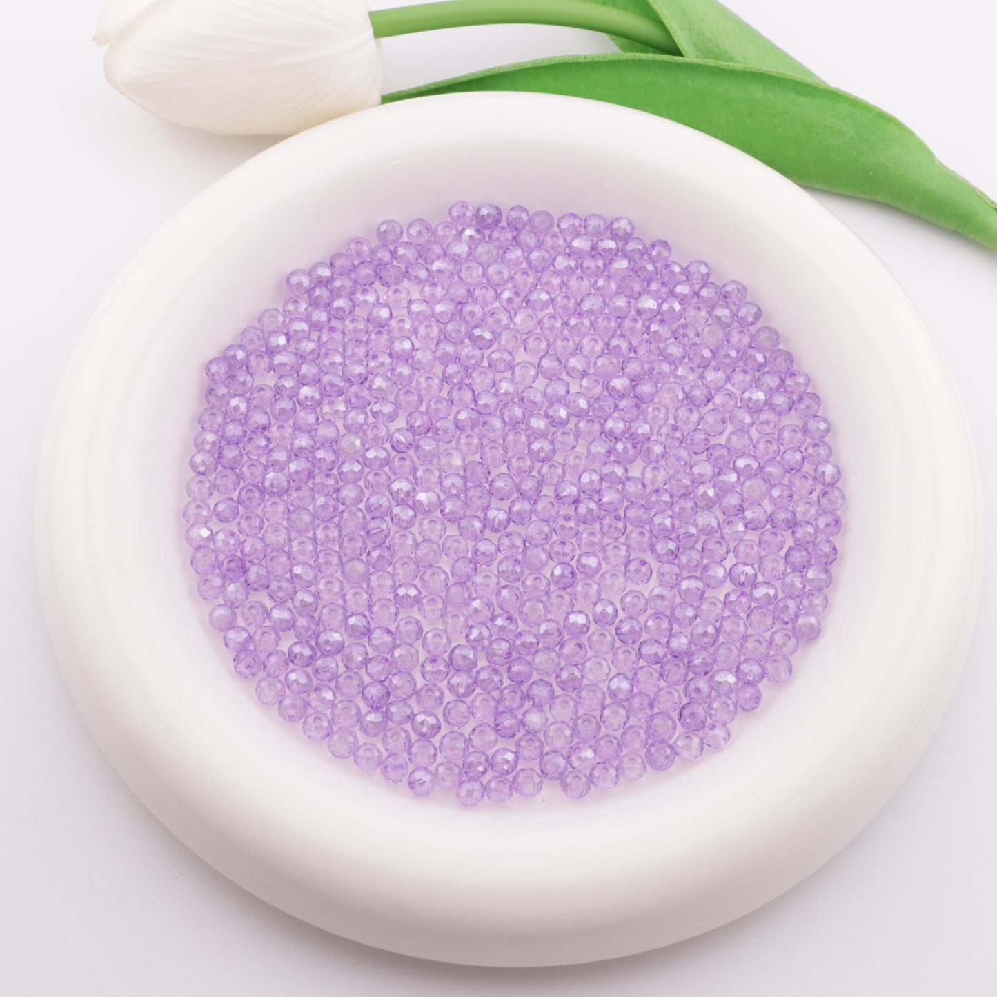 FS6054- Approximately 4mm Crystal Glass Beads AB