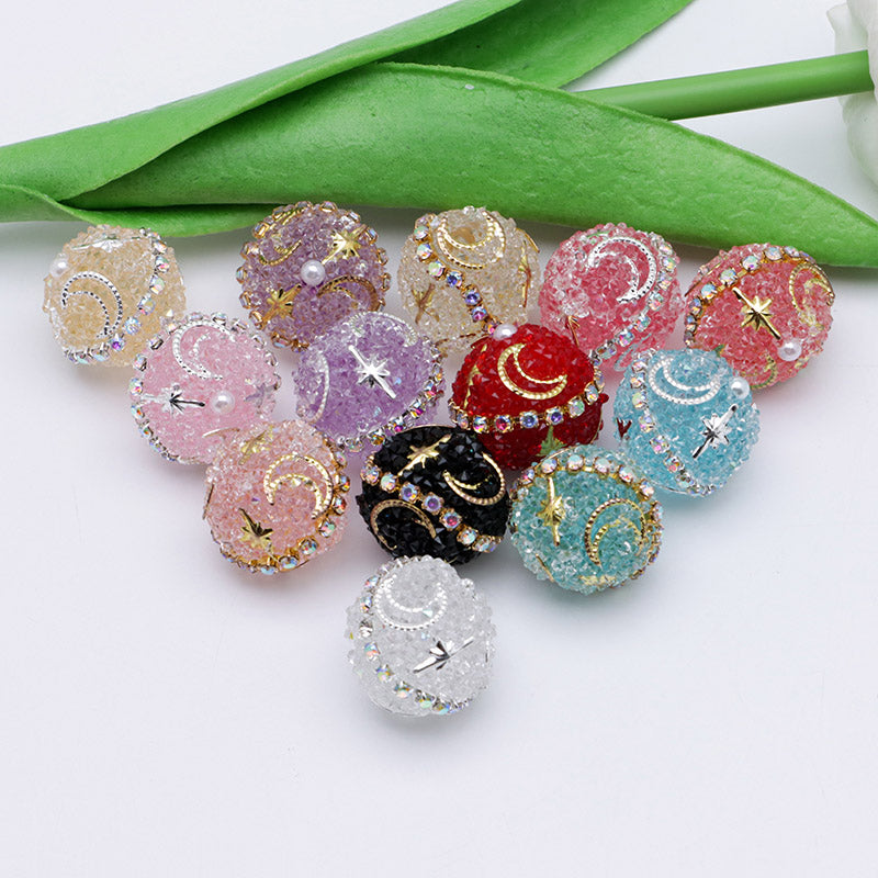 FS5269- 18mm Star And Moon Sugar Beads