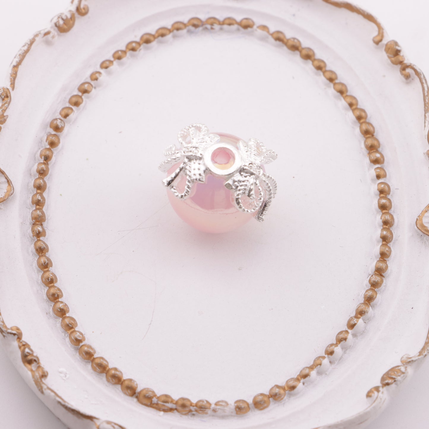 FS6090- Double Bowknot Metal Spacer Beads