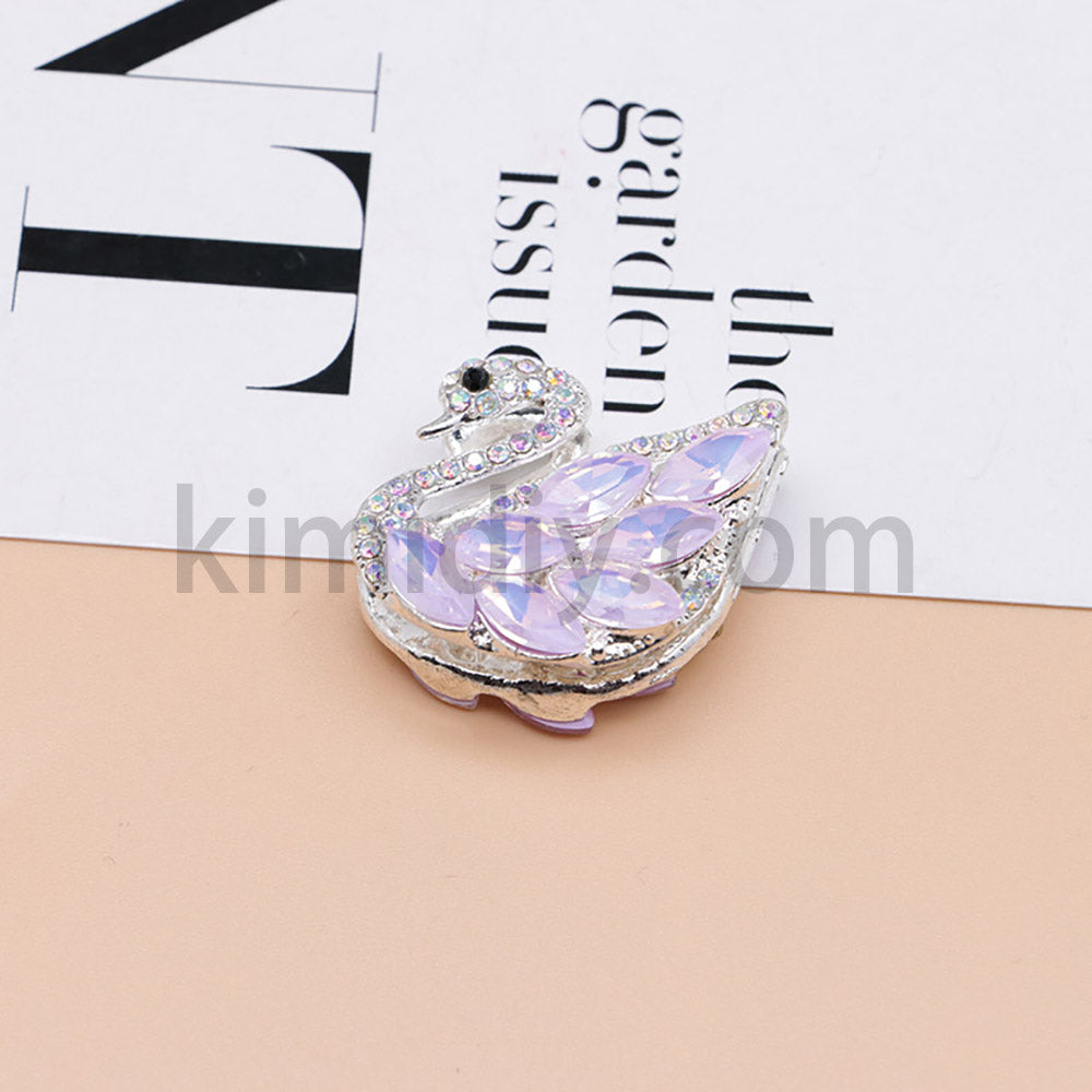 FS1622-Swan Diamond Alloy Beads Fit For Beadable Pens