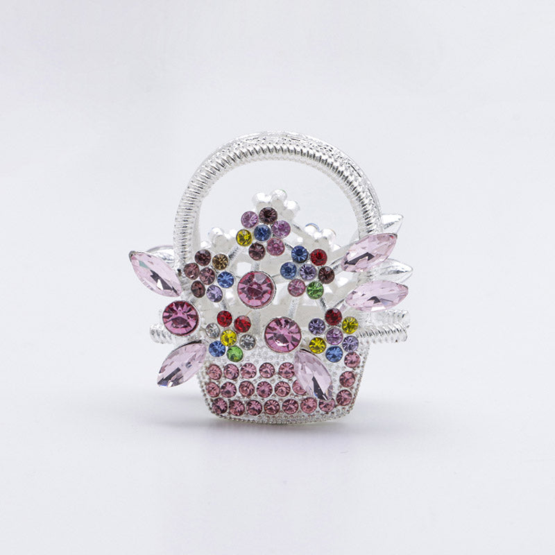FS4952- Flower Basket Alloy Beads