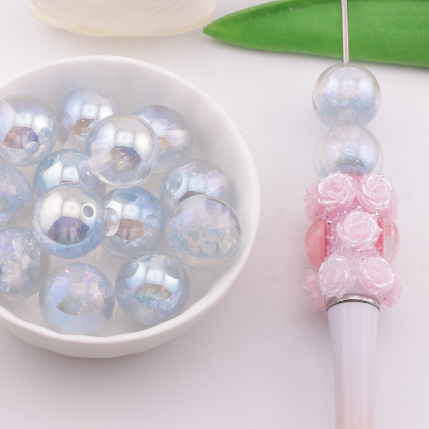 FS6122- 16mm Castle UV Resin Beads