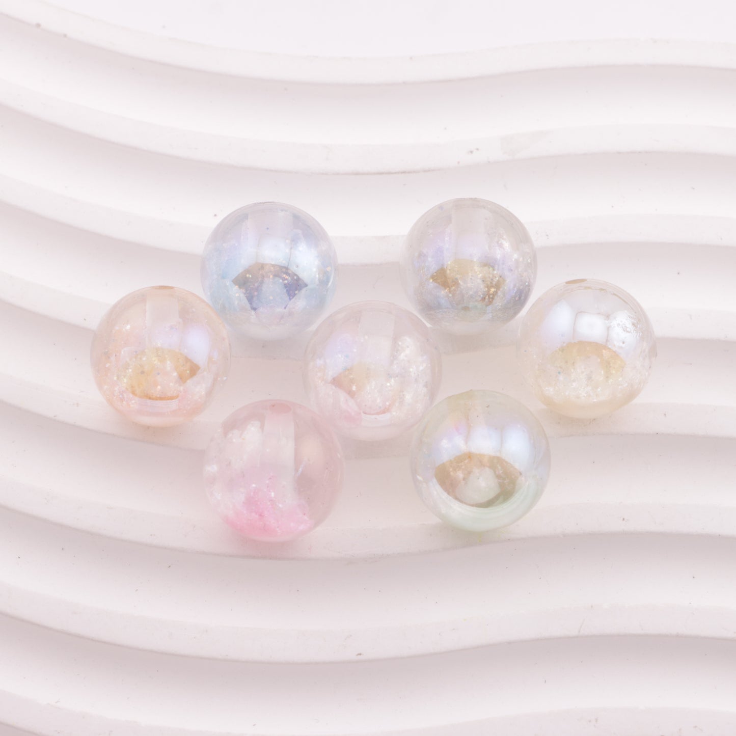 FS6122- 16mm Castle UV Resin Beads