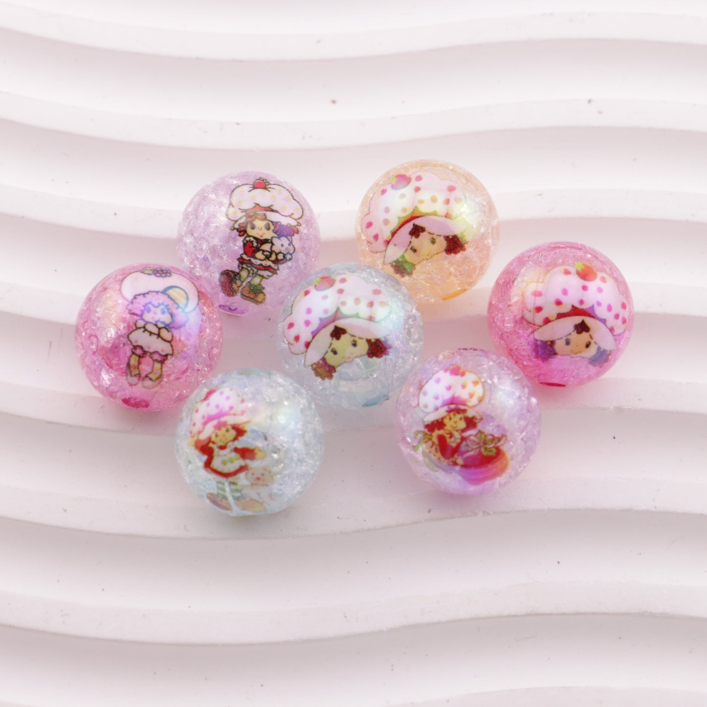 FS6121- 16mm Strawberry Girl Acrylic Beads