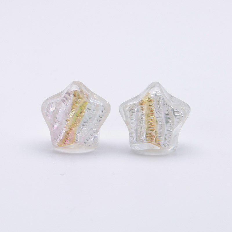 FS3692- 20mm Hand-Painted Oil Painting Bead Five-Pointed Stars