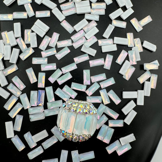 FS0014- 3*7mm モカダイヤモンドネイルチャーム(ファンシービーズやファンシーペンの作成に)