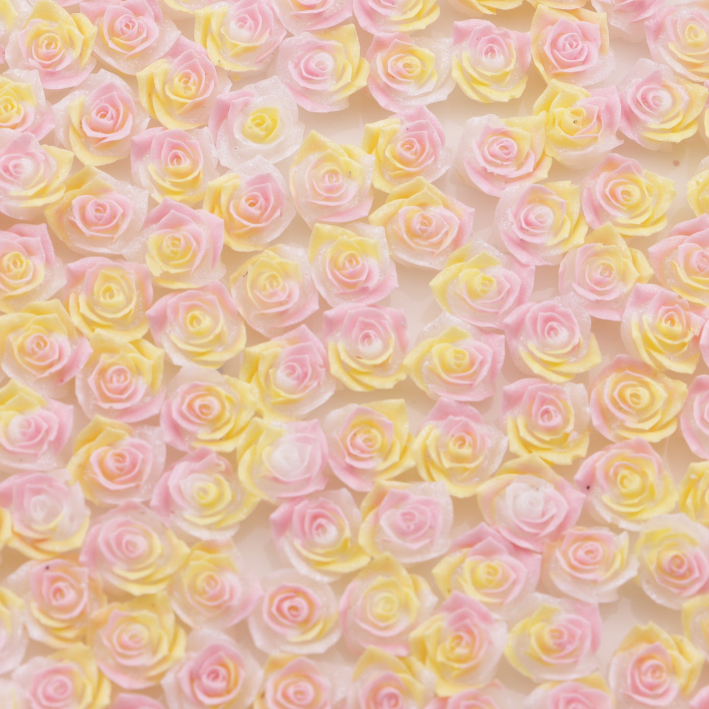 FS6140- 9mm Luminous Soft Flower Charms Night - Glow Soft Flower Patches
