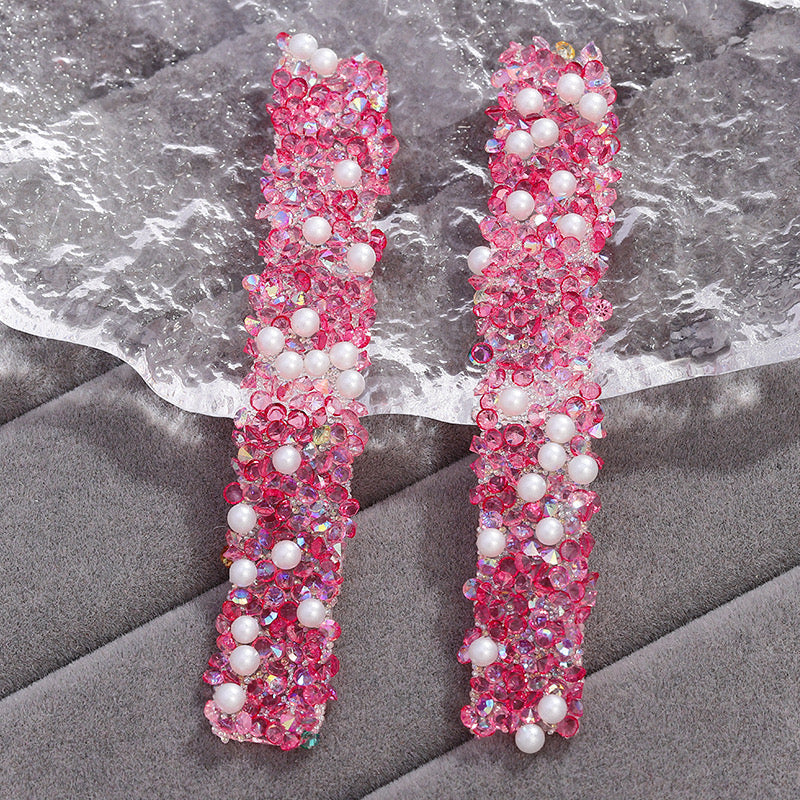 FS1515- Width 1.5cm Pearl Dianond Tape For Making Fancy Bead