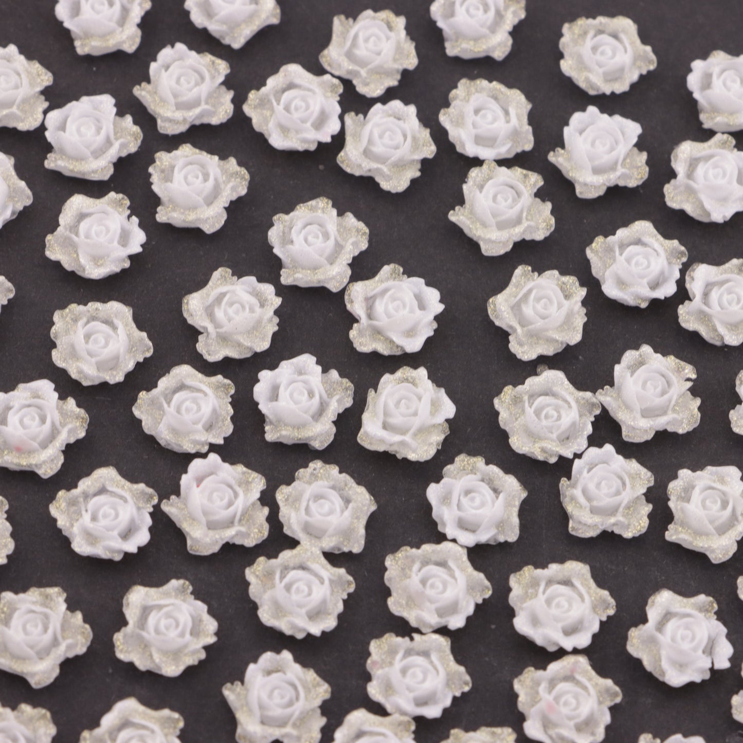 FS6144- 8mm Luminous Soft Flower Charms Night - Glow Soft Flower Patches