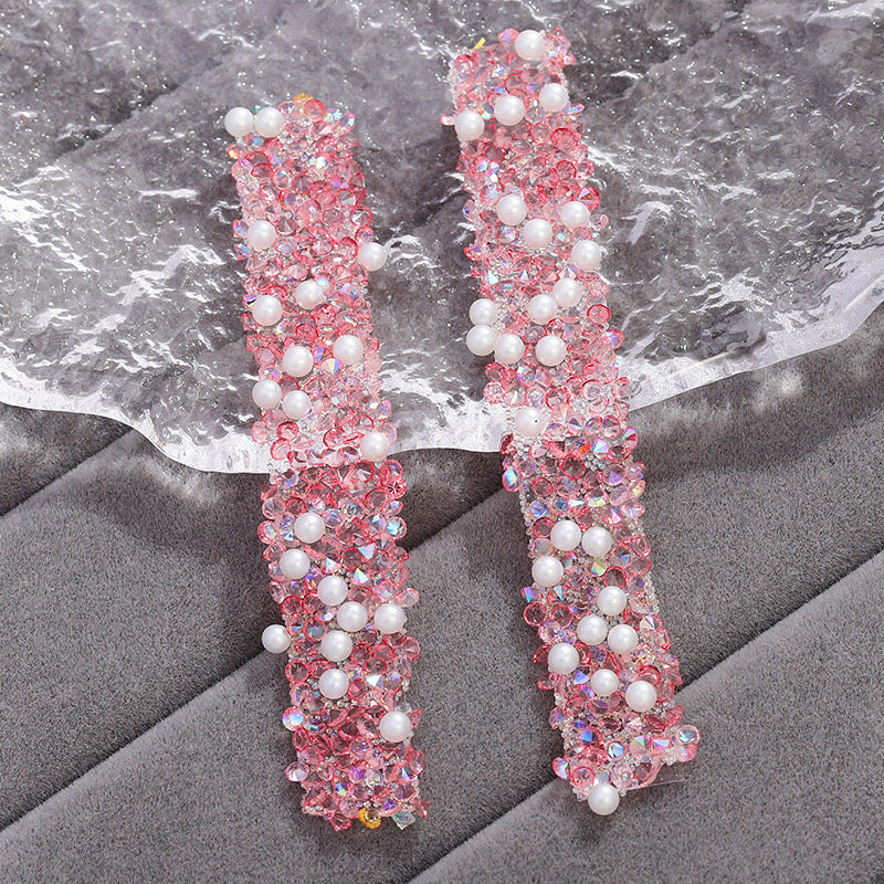 FS1515- Width 1.5cm Pearl Dianond Tape For Making Fancy Bead