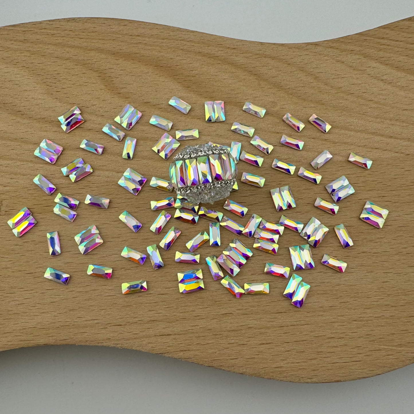 FS1273- 3*7mm Crystal Diamond Nail Charms For Making Fancy Bead Or Fancy Pen