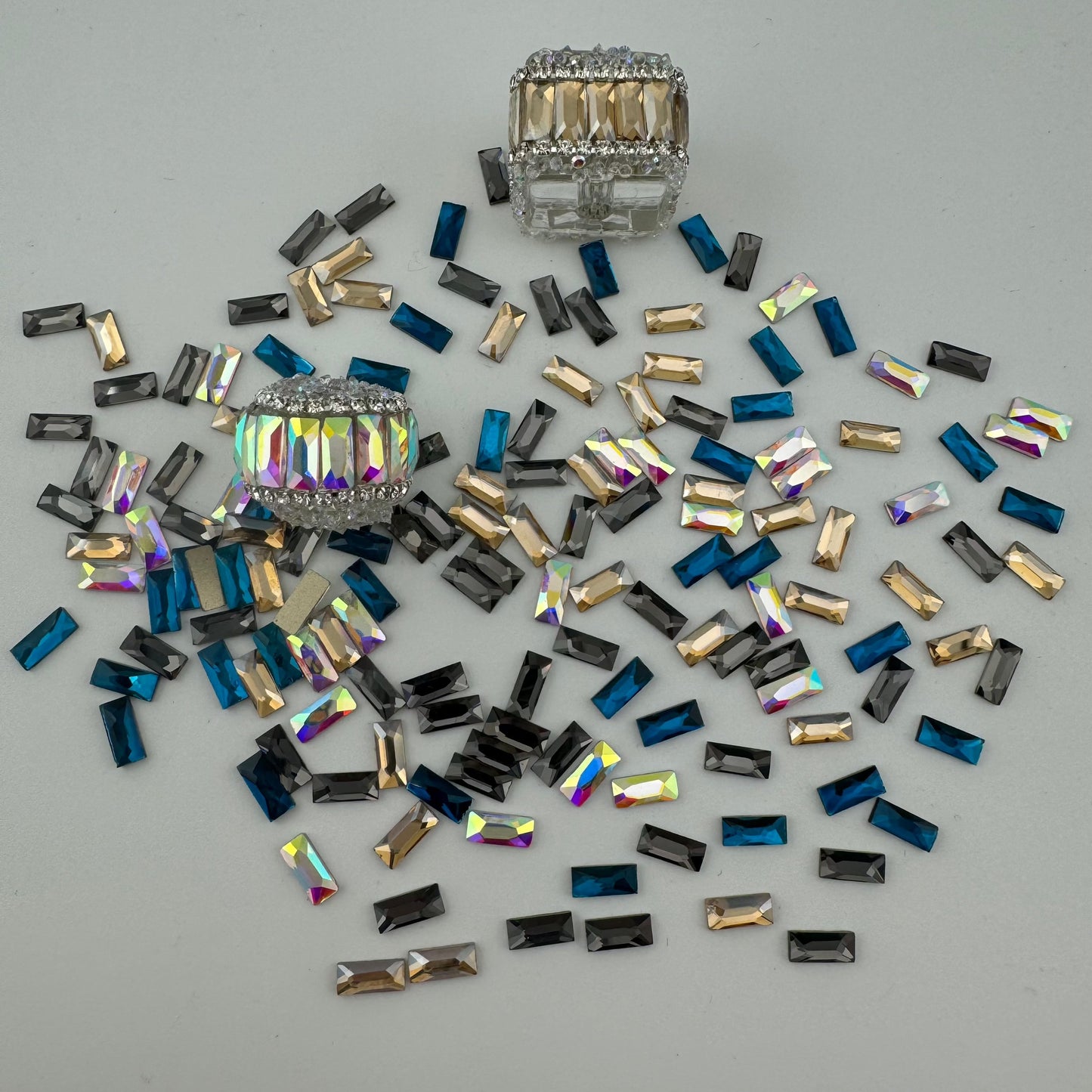 FS1273- 3*7mm Crystal Diamond Nail Charms For Making Fancy Bead Or Fancy Pen