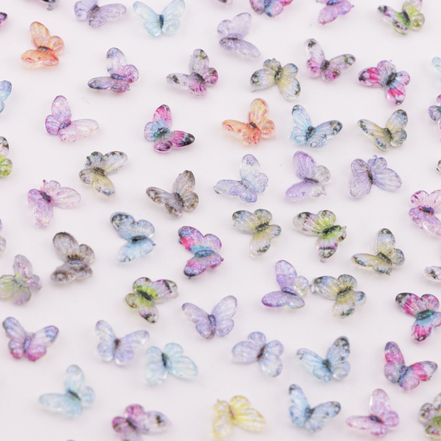 FS6172- 6×8mm Colorful Butterfly Charms Colorful Small Butterfly Patches
