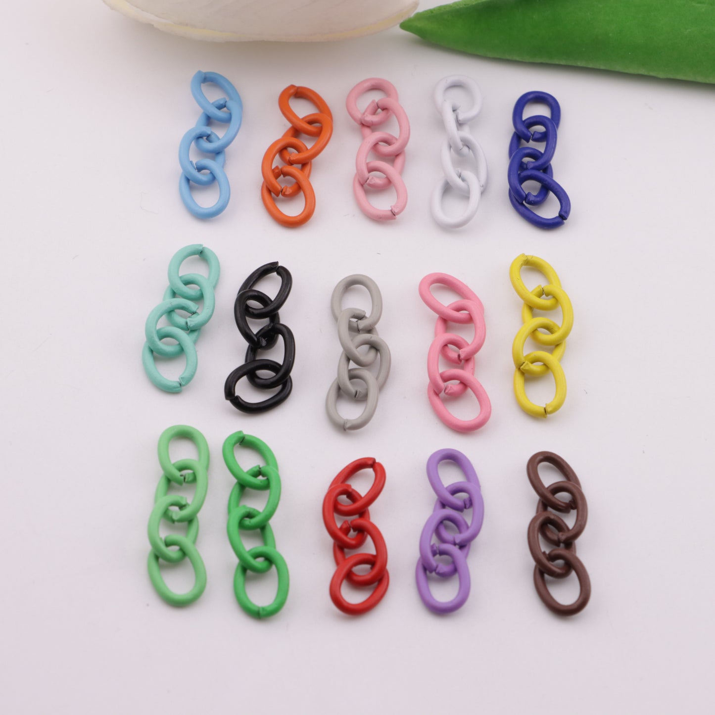 FS6179- 6.5×28mm Deep Color 4 Section Chain Light - Colored Mixed - Color 4 - Section Chain