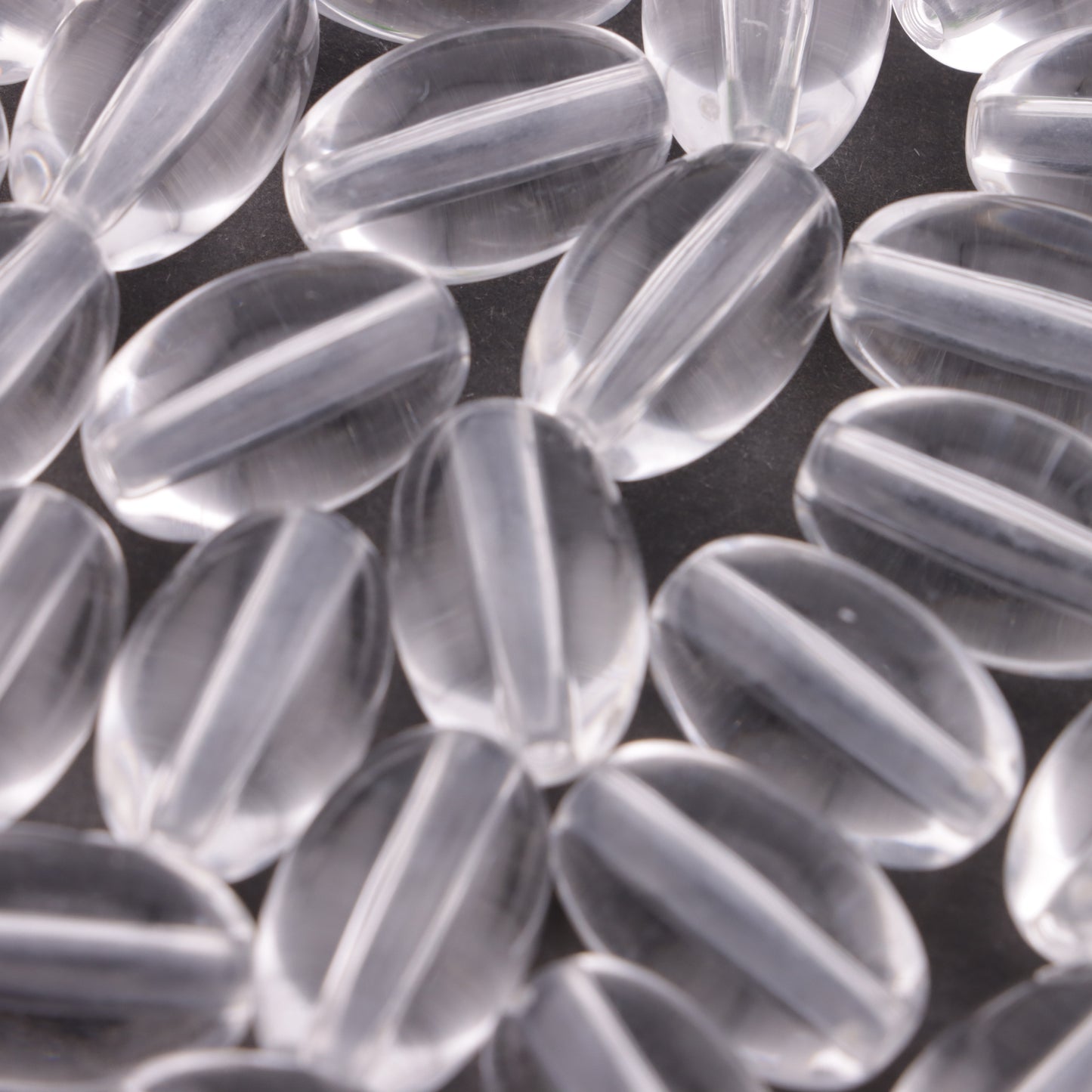 FS6123- 18.5*12mm Elliptical Clear Based Beads Fit For Pen