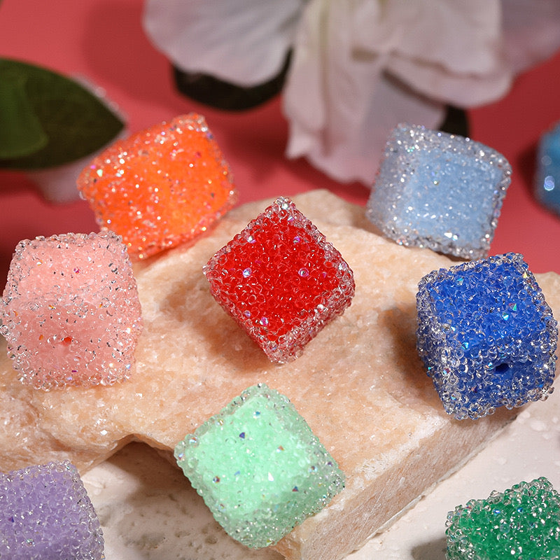 FS1373- 16mm*16mm Solid Color Sugar Cubes Fit For Beadable Pens