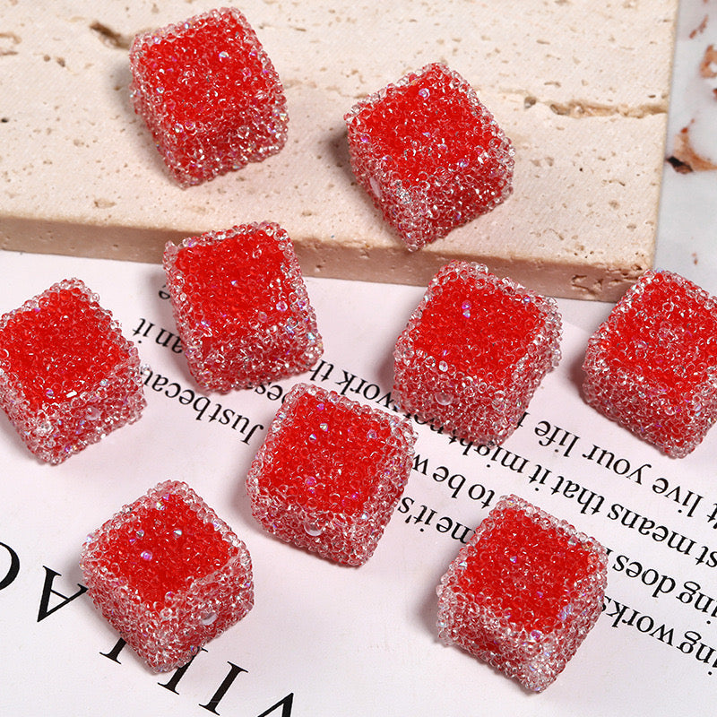 FS1373- 16mm*16mm Solid Color Sugar Cubes Fit For Beadable Pens