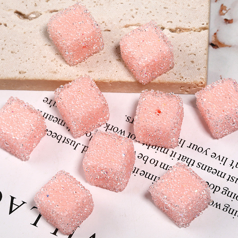 FS1373- 16mm*16mm Solid Color Sugar Cubes Fit For Beadable Pens