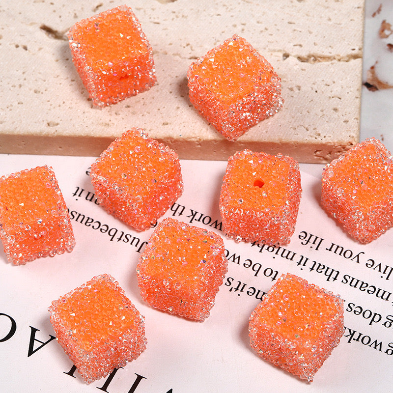 FS1373- 16mm*16mm Solid Color Sugar Cubes Fit For Beadable Pens